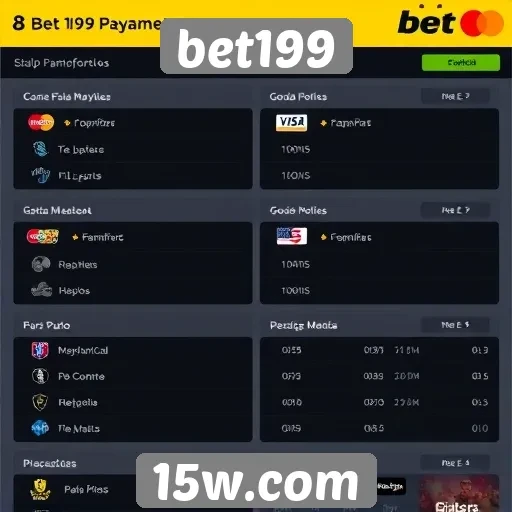 Plataformas de pagamento disponíveis no bet199